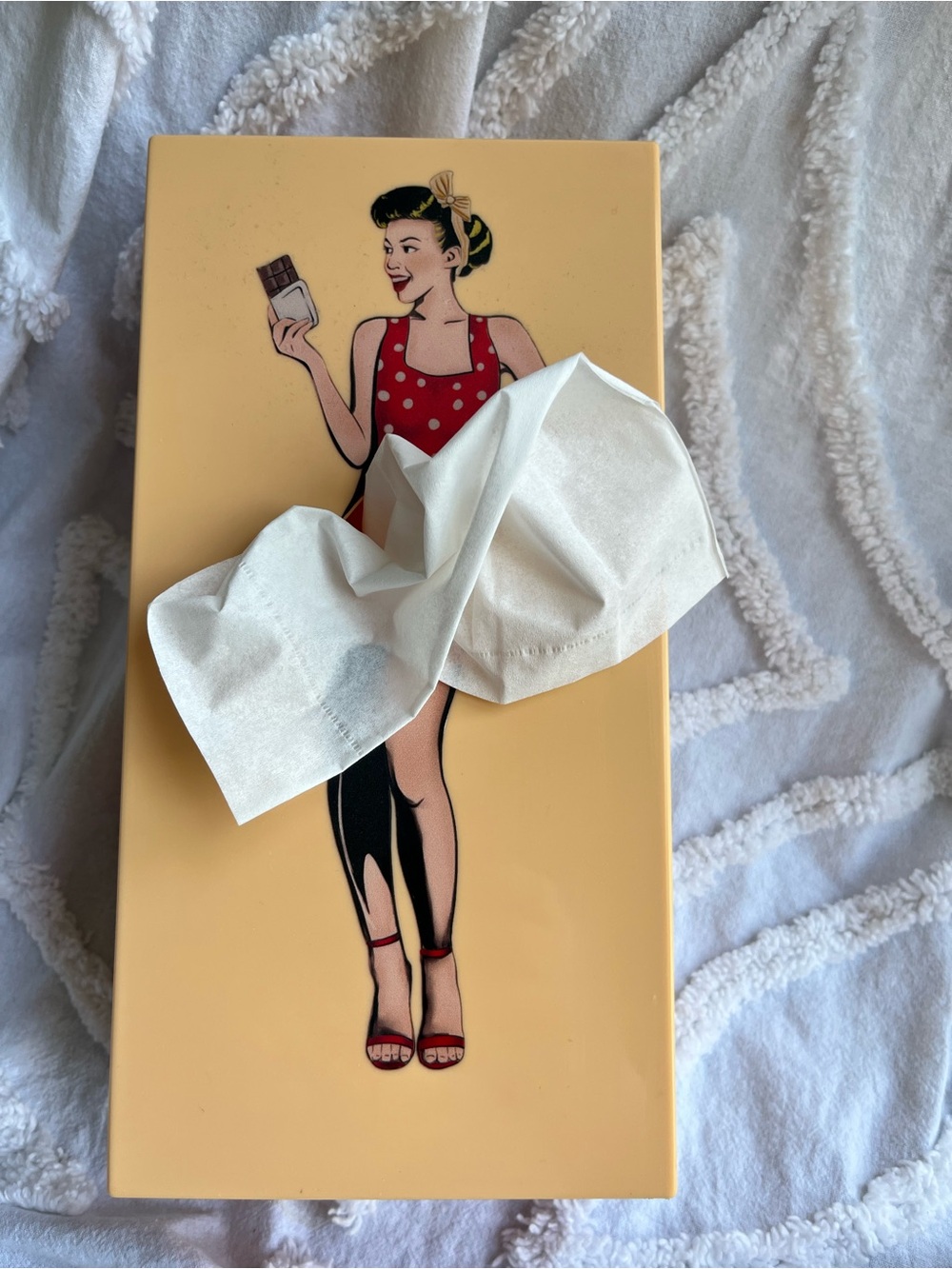 Novelty Tissue Dispenser Pinup Theme